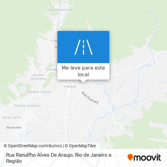 Rua Ranulfho Alves De Araujo mapa