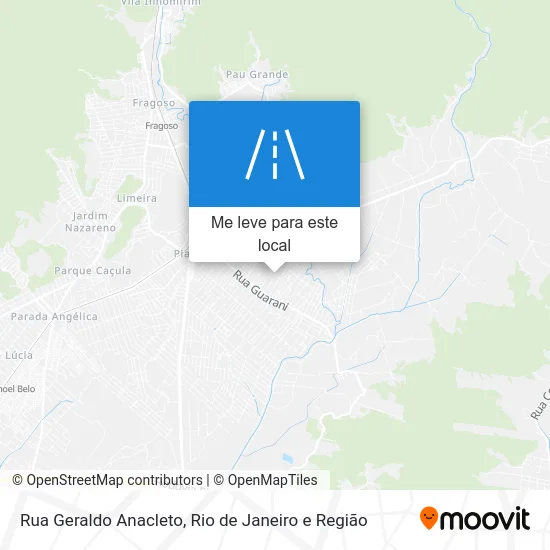 Rua Geraldo Anacleto mapa