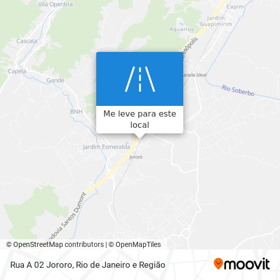 Rua A 02 Jororo mapa