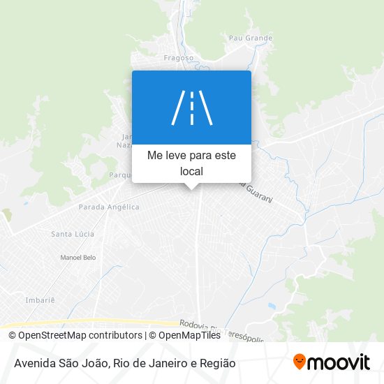 Avenida São João mapa