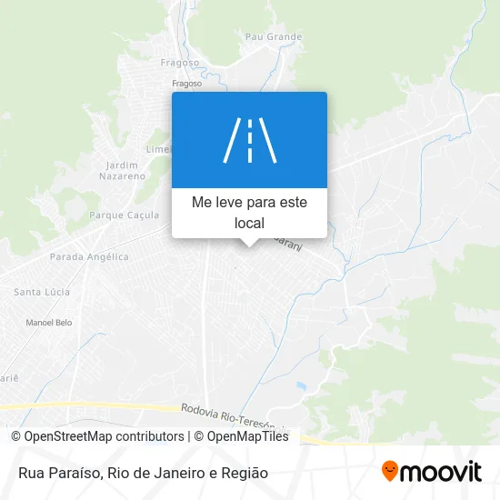 Rua Paraíso mapa