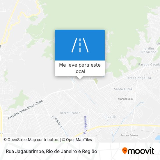 Rua Jagauarimbe mapa