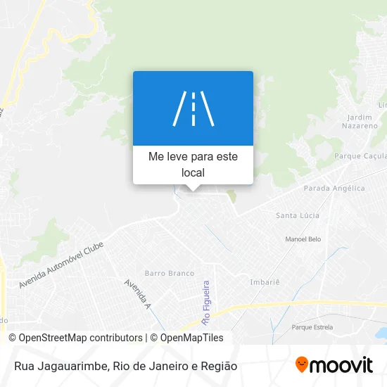Rua Jagauarimbe mapa