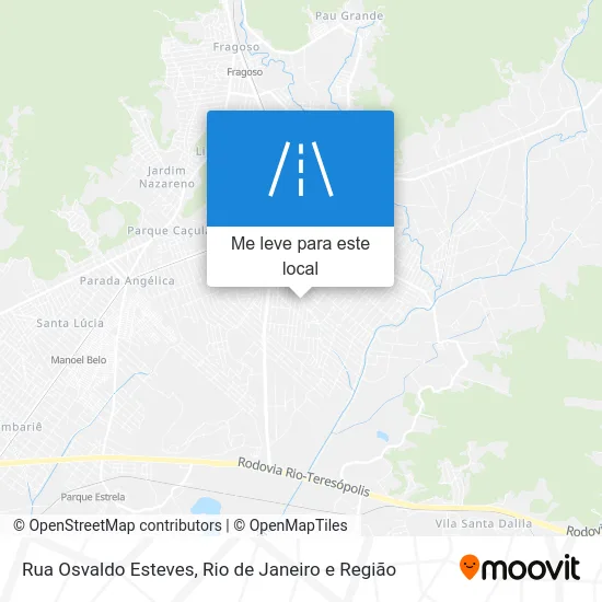 Rua Osvaldo Esteves mapa
