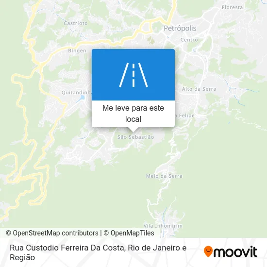 Rua Custodio Ferreira Da Costa mapa