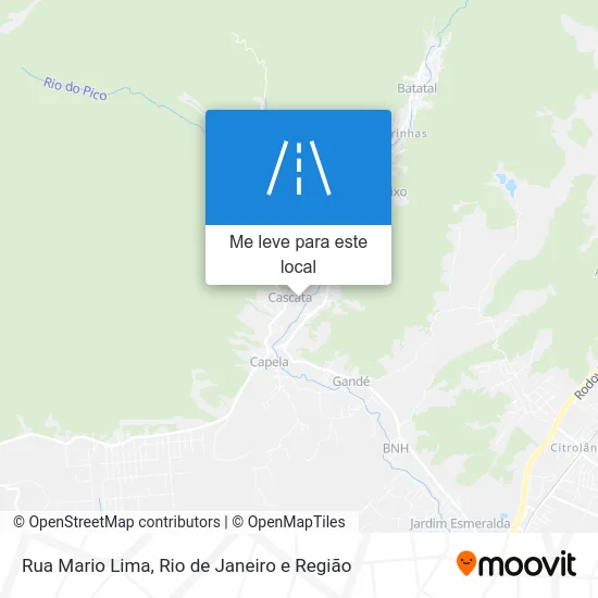 Rua Mario Lima mapa