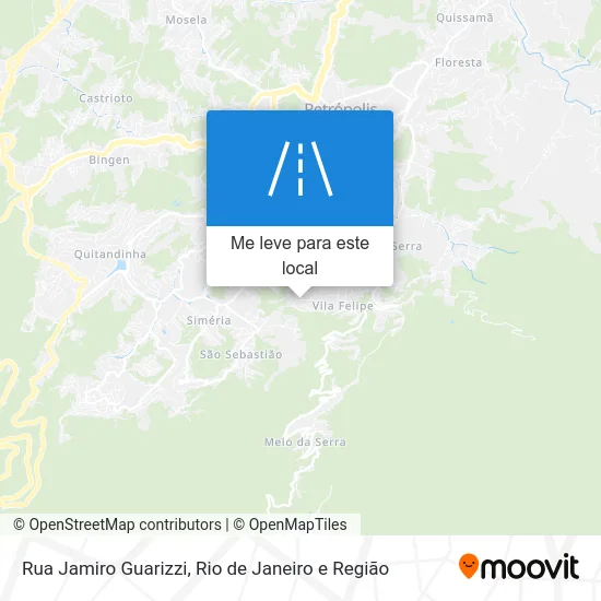 Rua Jamiro Guarizzi mapa