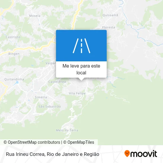 Rua Irineu Correa mapa