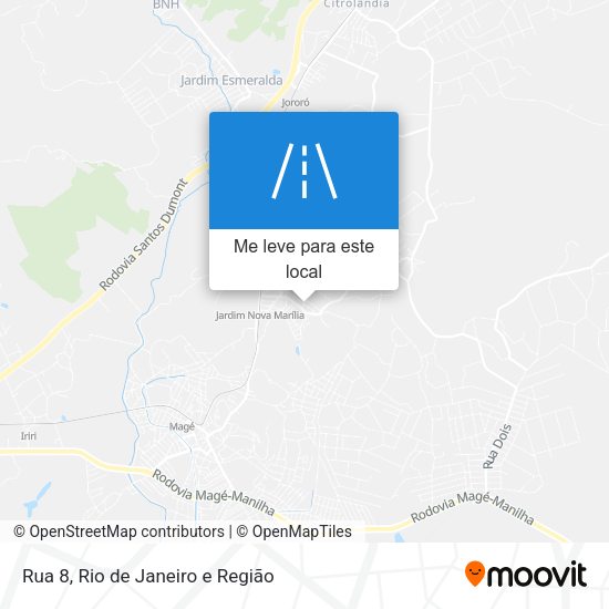 Rua 8 mapa