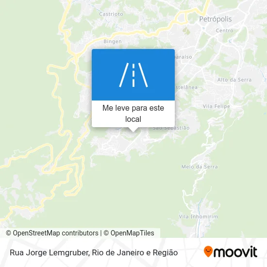 Rua Jorge Lemgruber mapa