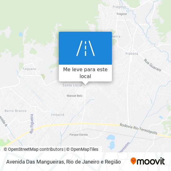 Avenida Das Mangueiras mapa