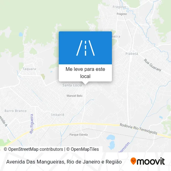Avenida Das Mangueiras mapa
