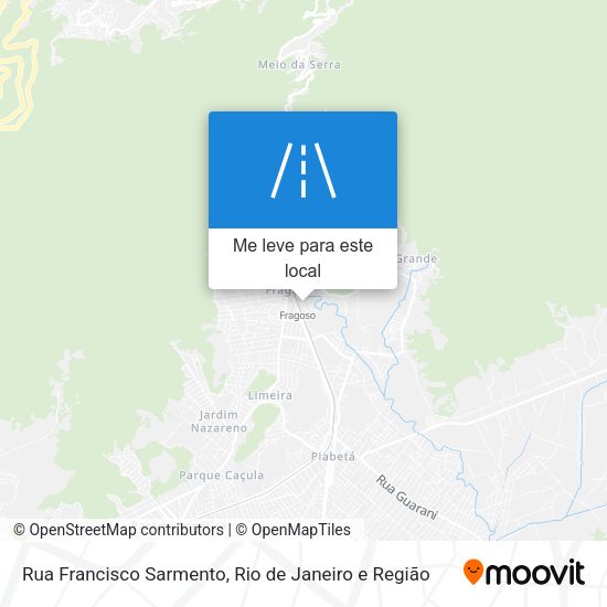 Rua Francisco Sarmento mapa
