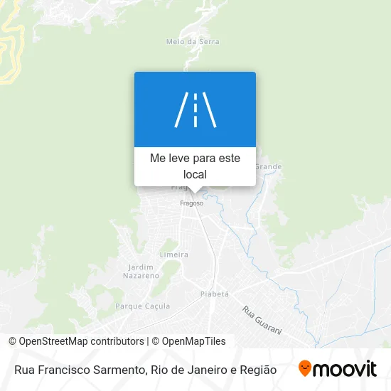 Rua Francisco Sarmento mapa