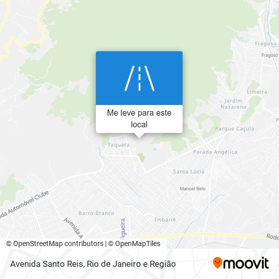 Avenida Santo Reis mapa