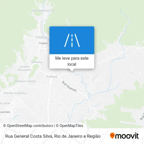Rua General Costa Silva mapa