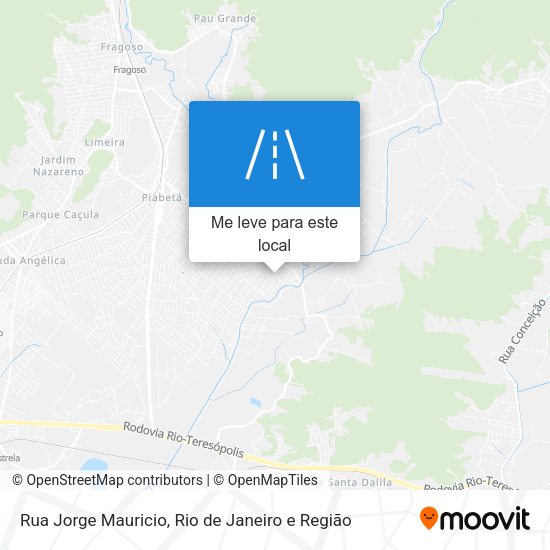 Rua Jorge Mauricio mapa