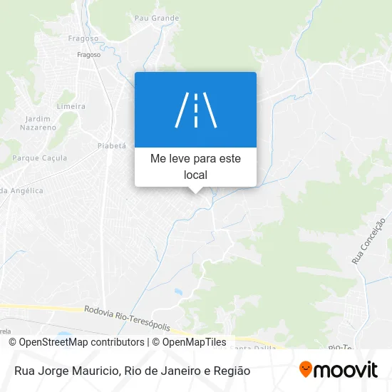 Rua Jorge Mauricio mapa