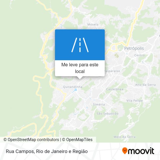 Rua Campos mapa