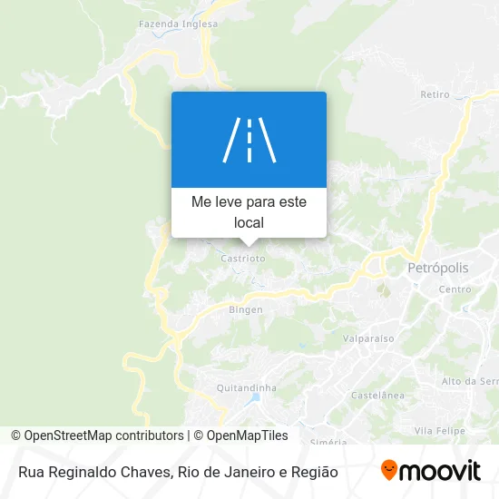 Rua Reginaldo Chaves mapa