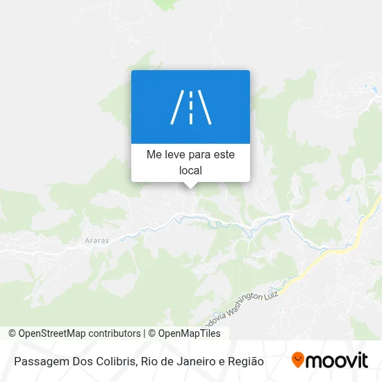 Passagem Dos Colibris mapa