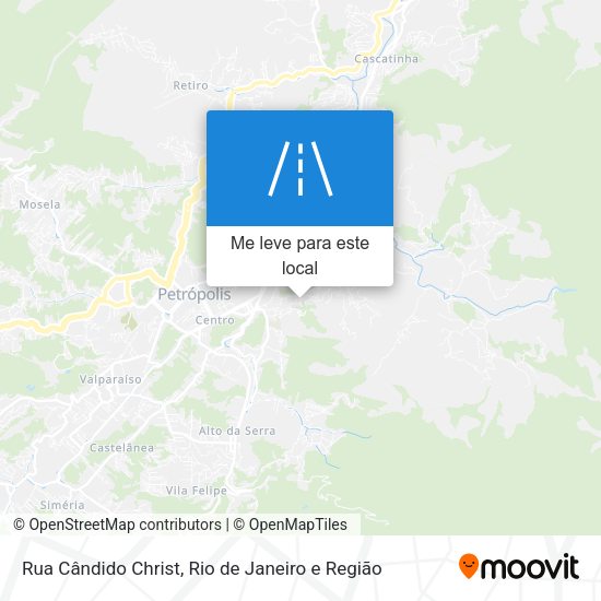 Rua Cândido Christ mapa