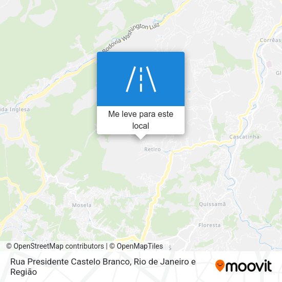 Rua Presidente Castelo Branco mapa