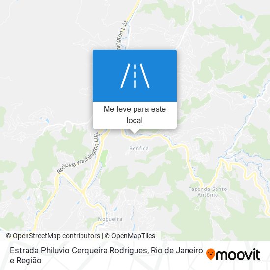 Estrada Philuvio Cerqueira Rodrigues mapa