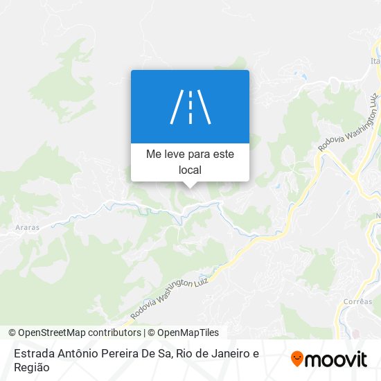 Estrada Antônio Pereira De Sa mapa