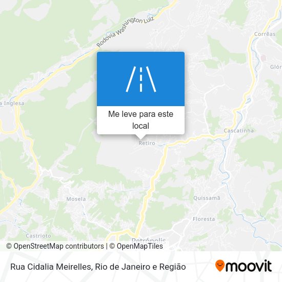 Rua Cidalia Meirelles mapa