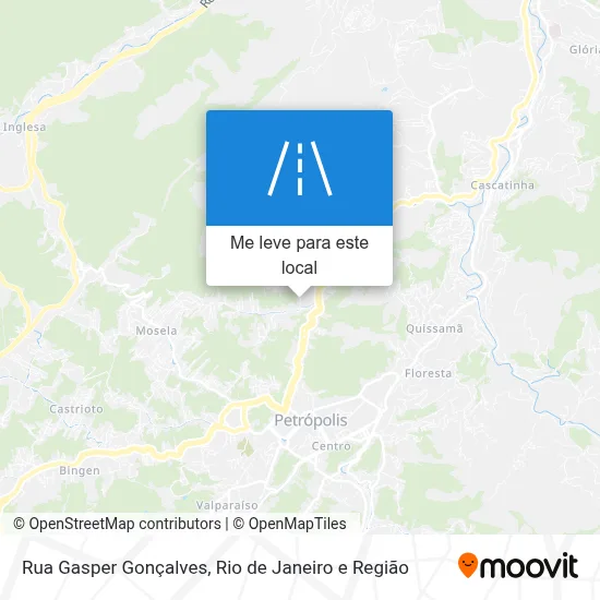 Rua Gasper Gonçalves mapa