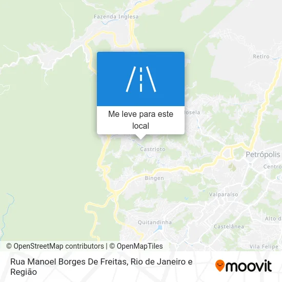 Rua Manoel Borges De Freitas mapa