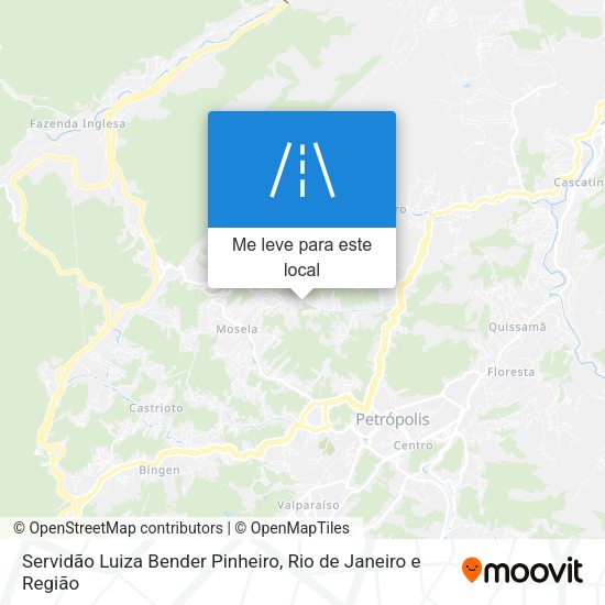 Servidão Luiza Bender Pinheiro mapa