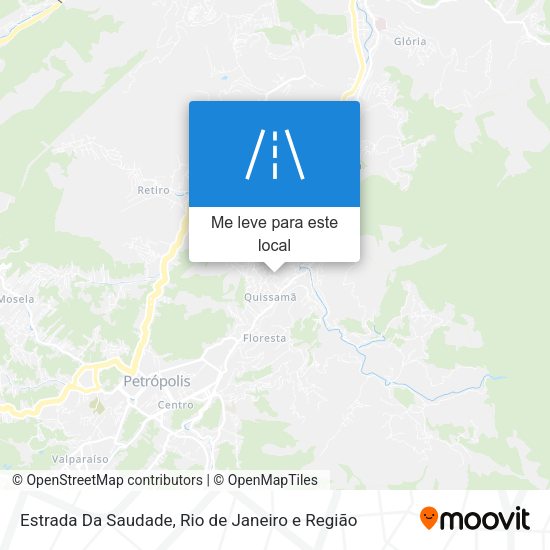 Estrada Da Saudade mapa