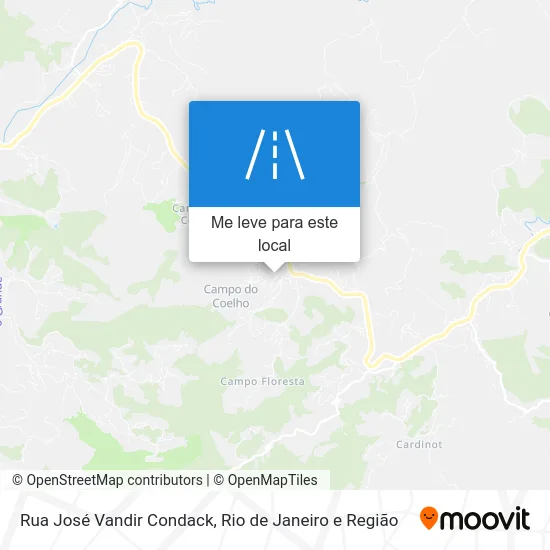 Rua José Vandir Condack mapa