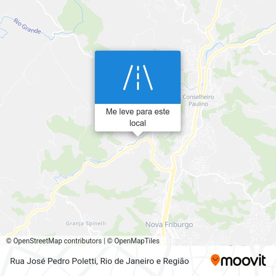 Rua José Pedro Poletti mapa