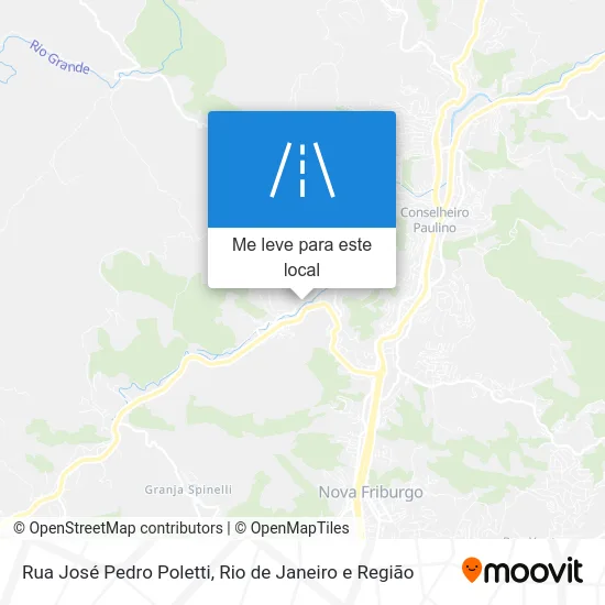 Rua José Pedro Poletti mapa