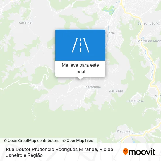 Rua Doutor Prudencio Rodrigues Miranda mapa