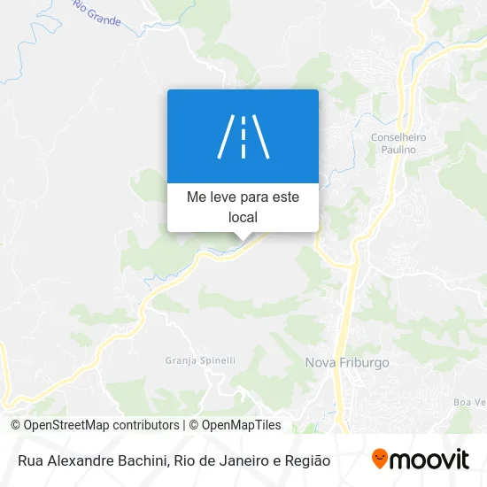 Rua Alexandre Bachini mapa