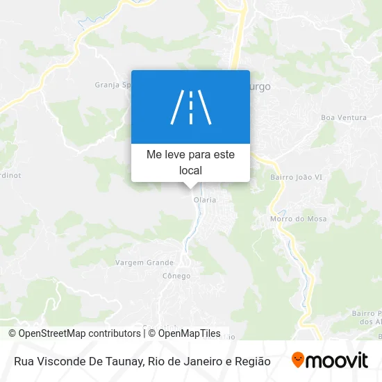 Rua Visconde De Taunay mapa
