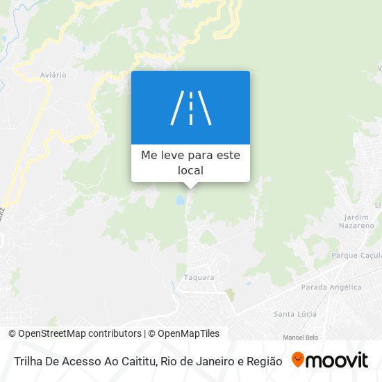 Trilha De Acesso Ao Caititu mapa
