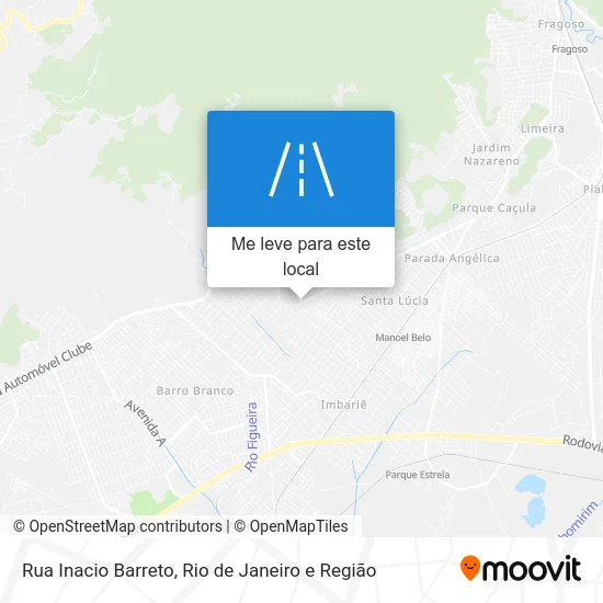 Rua Inacio Barreto mapa