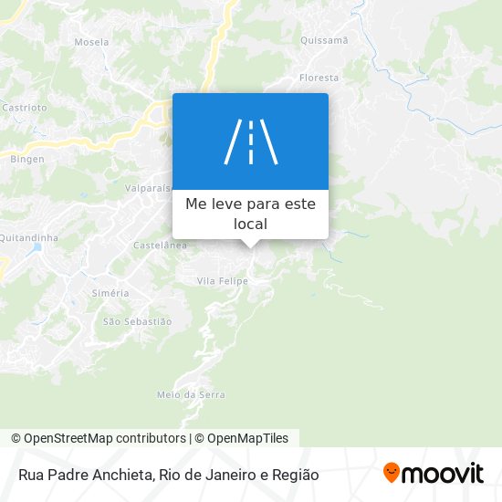 Rua Padre Anchieta mapa