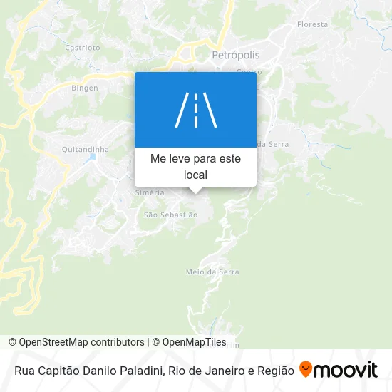 Rua Capitão Danilo Paladini mapa