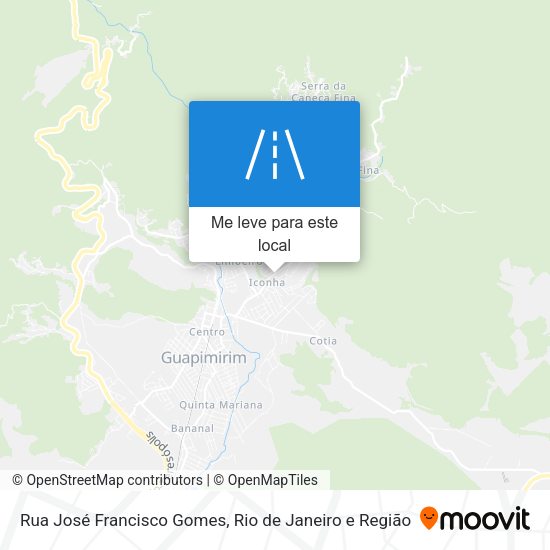 Rua José Francisco Gomes mapa