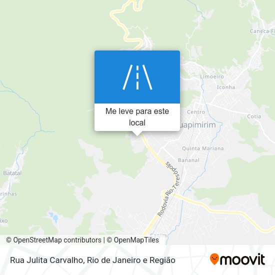 Rua Julita Carvalho mapa