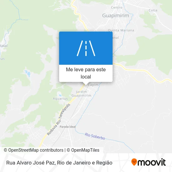 Rua Alvaro José Paz mapa