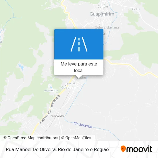 Rua Manoel De Oliveira mapa
