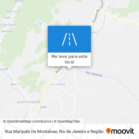 Rua Marquês De Montalvao mapa