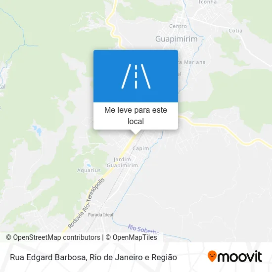 Rua Edgard Barbosa mapa